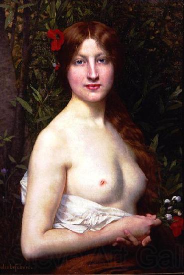 Jules Joseph Lefebvre Half-Length Demi-Nude Spain oil painting art
